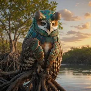 Mantis shrimp + Owl
